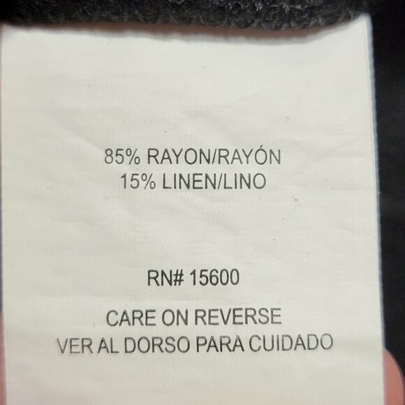 Rewind Black Tie Cropped Jumpsuit (15% Linen) - Size Small - Picture 5 of 5